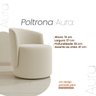 Kit 2 Poltronas Aura Decorativas Orgânicas Bouclé Premium De Luxo Sala  Recepção Design Escultural - 6