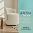 Ver mais imagens de Kit 2 Poltronas Aura Decorativas Orgânicas Bouclé Premium de Luxo Sala Recepção Design Escultural