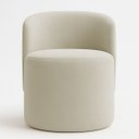 Ver imagem 2 de Kit 2 Poltronas Aura Decorativas Orgânicas Bouclé Premium de Luxo Sala Recepção Design Escultural