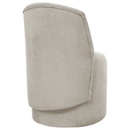 Kit 2 Poltronas Decorativa Organica para Sala Recepção Aura Luxo Boucle Premium - 4