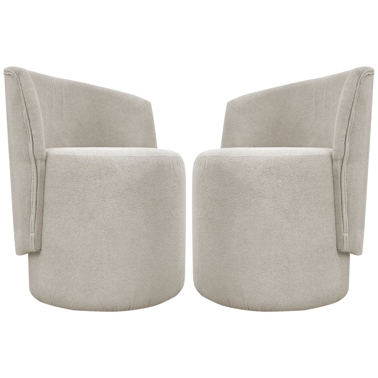 Kit 2 Poltronas Decorativa Organica para Sala Recepção Aura Luxo Boucle Premium Kit 2 Poltronas Decorativa Organica para Sala Recepção Aura Luxo Boucle Premium