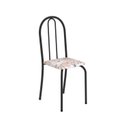 Ver imagem 6 de Conjunto de Mesa Tubular 100x60cm Tampo em MDF com 4 Cadeiras Preto/Bege
