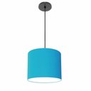 Ver imagem 1 de Lustre Luminária Pendente Vivare Free Lux Pe-4107pr Cúpula em Tecido 25x20cm