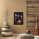Ver imagem 1 de Quadro Cigano Wladimir - Bola Cristal 24x18cm - com Vidro:moldura Preta