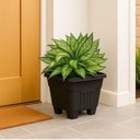 Ver imagem 3 de Vaso Quadrado 16,5 L de Plástico Preto para Plantas e Decoração
