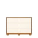 Ver imagem 2 de Cômoda 6 Gavetas com Corrediças Telescópicas Layla 130cm Cinamomo/Off White Casa 812