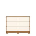 Ver imagem 2 de Cômoda 6 Gavetas com Corrediças Telescópicas Layla 130cm Cinamomo/Off White Casa 812