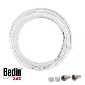 Kit Cabo Coaxial Rg59 67% 15mt - Bedinsat