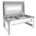 Ver imagem 1 de Rechaud 2 Cubas Gn 1/2 8,4l Banho Maria Tramontina em Aço Inox