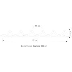 Painel Ripado Concavo Placa 290x15x1,5 Cm Wpc Cores - 4