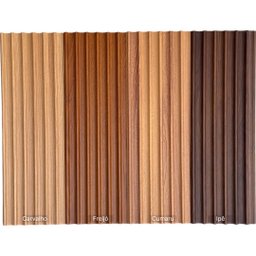Painel Ripado Concavo Placa 290x15x1,5 Cm Wpc Cores - 5