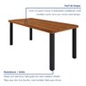 Mesa Madeira Maciça 200cm X 90cm Athenas - 5