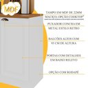 Ver imagem 7 de Cozinha Modulada 2 Peças Bari com Balcão e Armário Aéreo 100% MDF Branco