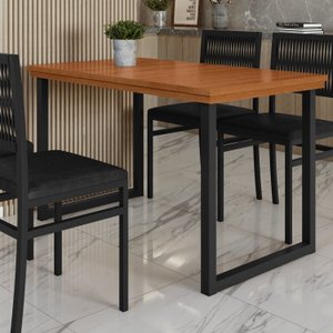 Mesa Madeira Maciça Ripado 120cm X75cm Berlim