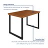 Mesa Madeira Maciça Ripado 120cm X75cm Berlim - 7