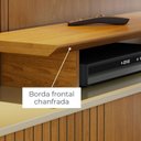 Ver imagem 7 de Estante para TV e Home Theater Ripado até 65 Polegadas 160cm x 183,5 cm 1 Porta Ares Marrom Bege