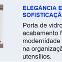 Ver mais imagens de Cozinha Modulada em Aço 5 Peças 11 Portas Sendo 2 de Vidro 2 Gavetas Florença Itatiaia 
