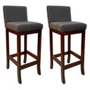 Ver imagem 2 de Conjunto 02 Banquetas Alta em Madeira Maciça Nápoles