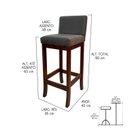 Ver imagem 3 de Conjunto 02 Banquetas Média em Madeira Maciça Nápoles