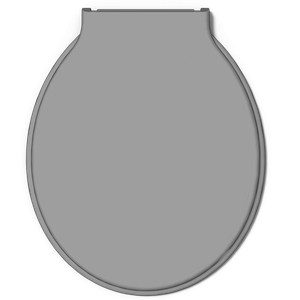 Assento Tampa para Vaso Sanitário Oval Especial Berllart Cinza Claro Durín