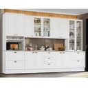 Ver imagem 2 de Cozinha Completa Americana 6 Peças Branco com Torre Quente 1 Forno - Móveis Henn