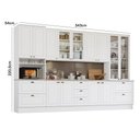Ver imagem 4 de Cozinha Completa Americana 6 Peças Branco com Torre Quente 1 Forno - Móveis Henn