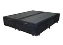Ver imagem 2 de Base Box Bau Bipartido Queen Suede Premium Santo Box Bipartido 47x158x198:preto