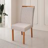 Conjunto Mesa Verona com 4 Cadeiras Madeira Maciça, Estofada e Bordada Liz Espresso Móveis  - 12