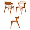 Conjunto Mesa Verona com 4 Cadeiras de Madeira Maciça e Estofada Ímola Authentic Espresso Móveis - 18
