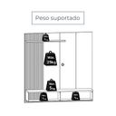 Ver imagem 6 de Rack com Painel para TV até 65 Polegadas com Porta Deslizante Aurora