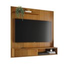 Ver imagem 3 de Painel Ripado para TV até 65 Polegadas com 1 Porta Deslizante Aurora Marrom