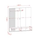 Ver imagem 4 de Rack com Painel para TV até 65 Polegadas com Porta Deslizante Aurora