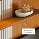 Ver imagem 7 de Painel Ripado para TV até 65 Polegadas com 1 Porta Deslizante Aurora Amadeirado Off White