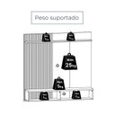 Ver imagem 6 de Painel para TV até 55 Polegadas MDF 141CMX136,5cm Iris Branco