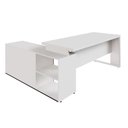 Ver imagem 4 de Mesa de Escritório Diretor em L Industrial 170cm Pés Metal