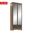 Ver imagem 4 de Guarda-Roupa 100% MDF 2 Portas 1 Gaveta com Espelhos Smart Plus Espresso Móveis Bege/Cinamomo/Chumbo