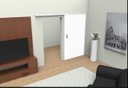 Ver imagem 2 de Porta Madeira Lisa Primer Branco 2,10x0,70