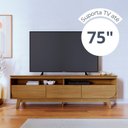 Ver mais imagens de Rack para TV até 75 Polegadas 200cm Tvs Selene Marrom