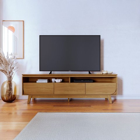 Rack para TV até 75 Polegadas 200cm Tvs Selene Marrom