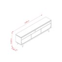 Ver imagem 4 de Rack para TVs até 75 Polegadas 200cm Selene