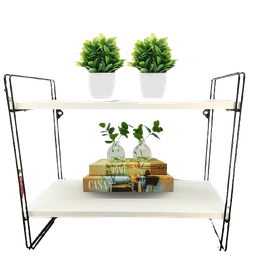 Nicho Prateleira 25 Cm X 49 Cm - Luxo C/suporte Preto - 2