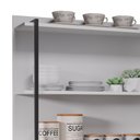 Ver imagem 5 de Prateleira Industrial Cozinha Tripla com Painel Flora M24 Branco - Mpozenato
