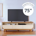Ver mais imagens de Rack para TV até 75 Polegadas 200cm Tvs Selene Branco