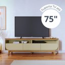 Ver mais imagens de Rack para TV até 75 Polegadas 200cm Tvs Selene Marrom