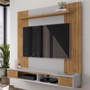 Ver imagem 2 de Painel Suspenso Tv 55 Pol 136 Cm Ipanema Cinamomo Off White Bechara