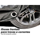 Ver imagem 4 de Capa Vw Nivus Impermeável Zíper Lateral Forro Suave Cor Preta