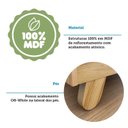 Ver mais imagens de Quarto de Bebê Guarda-Roupa 4 Portas Cômoda e Berço Minicama 4 em 1 Levy 100% MDF Yescasa