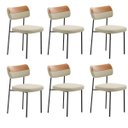 Ver imagem 1 de Kit 6 Cadeiras Camila para Sala Jantar Gourmet em Aço Whisky Linho Gengibre Edecasamoveis