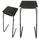 Ver imagem 3 de Mesa Dobrável Table Mate Ajustável Apoio Leve Multiuso Preta