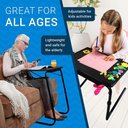 Ver imagem 7 de Mesa Dobrável Table Mate Ajustável Apoio Leve Multiuso Preta